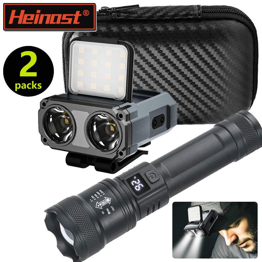 Headlamp Waterproof Rechargeable - Ultra Jasna Mini Latarka Czołowa z