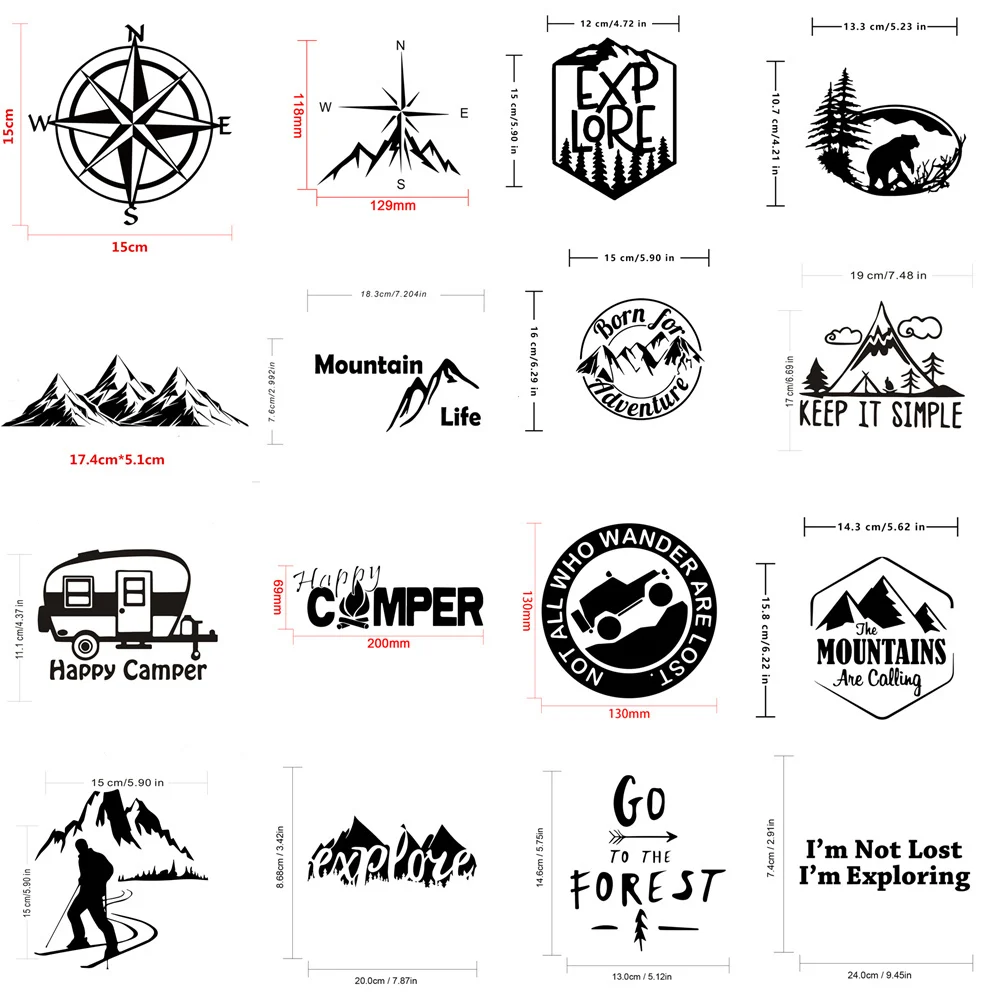 Naklejki samochodowe przygoda  – Outdoor Adventure Series recenzja i cena